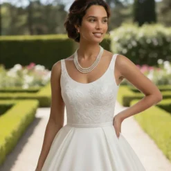 Mehrreihige Perlenkette aus Glaswachsperlen & transparenten Glasperlen – Zeitlose Eleganz