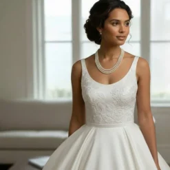 Mehrreihige Perlenkette aus Glaswachsperlen & transparenten Glasperlen – Zeitlose Eleganz