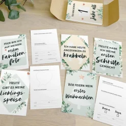 Meilensteinkarten GEBURT: 30+1 Foto- und Erinnerungs-Karten