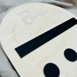 Meilensteintafel "Heute ist mein...", personalisiert, frei beschriftbar, wiederverwendbar, Fotoaccessoire