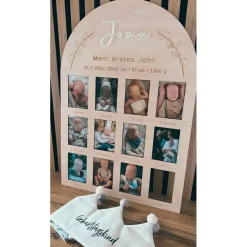 Meilensteintafel "Mein erstes Jahr..", erster Geburtstag, Geschenkidee, Fotoaccessoire