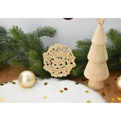 Mein erstes Weihnachten Holzkarte für das erste Weihnachtsfest Baby gravierte Meilensteinkarte aus Holz 10cm