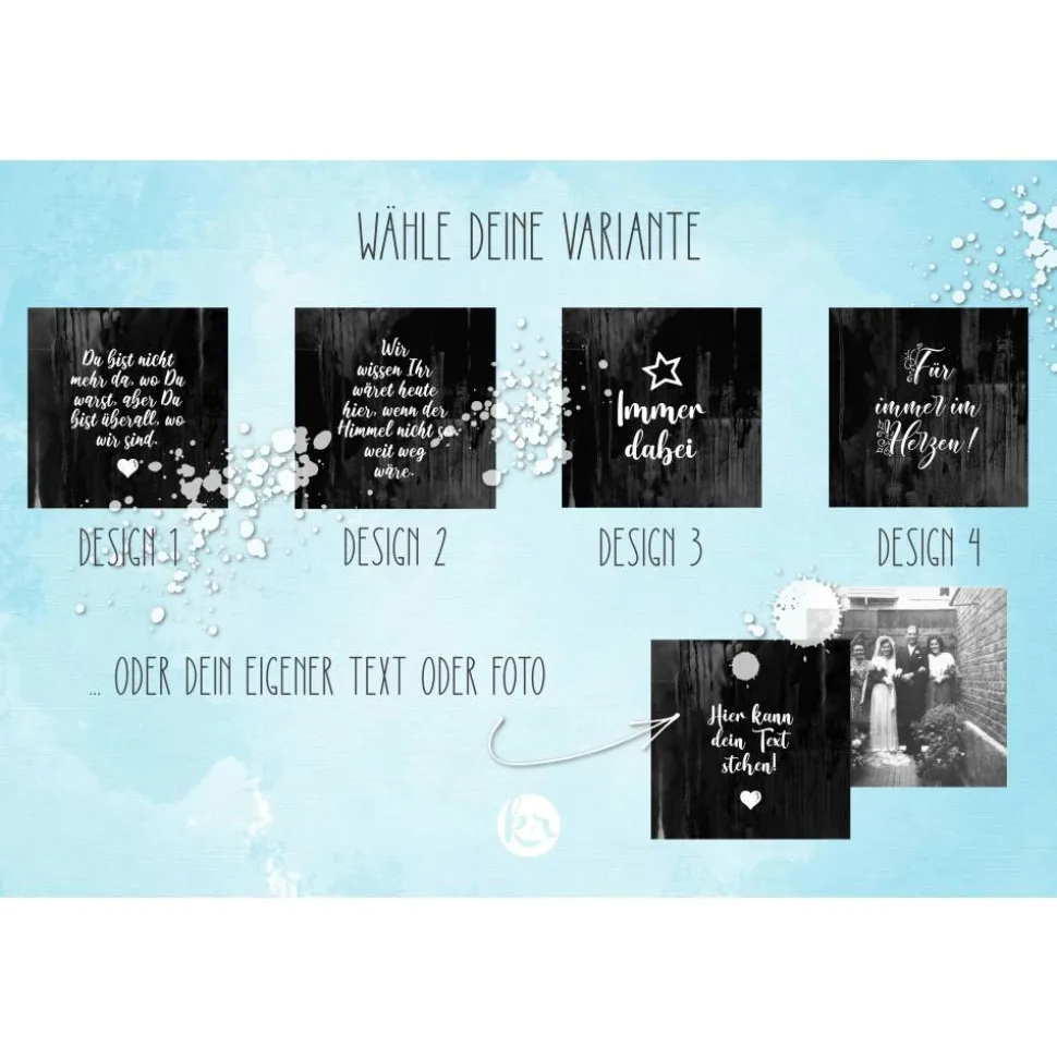 Memorial Vintage Brosche mit Wunschtext oder Foto – Persönliches Andenken für die Hochzeit