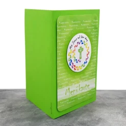 Menükarte Kommunion – Handgemachte Karte ‚Mit Jesus auf dem Weg‘ inklusive Einlegeblatt