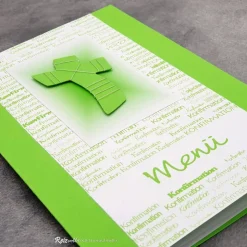 Menükarte Konfirmation, Kommunion & Firmung mit Kreuz