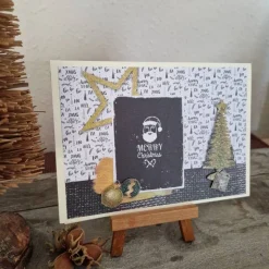 Merry Christmas - Tannenbaum -  Weihnachtskarte - Weihnachtsmann