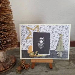 Merry Christmas - Tannenbaum -  Weihnachtskarte - Weihnachtsmann