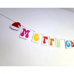 Merry Christmas Girlande/Frohe Weihnachten Girlande