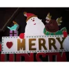 Merry Christmas Schild Unikat – Handgefertigt aus Keramik, 26,50 x 14 cm, bunt