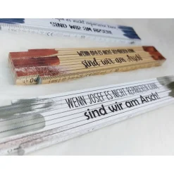 Meterstab mit Spruch 