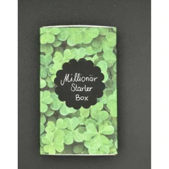 Millionär Starter Box Geldgeschenk – Originelle Geschenkidee mit Glücksklee & Losen