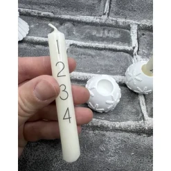 Mini Adventskerze mit Kerzenhalter | Weihnachtskerze | Kerze | Adventskranz