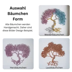 Mini Drahtbaum Geschenk/ Valentinstag / Personalisierter Bilderrahmen / Lebensbaum /Geschenkidee