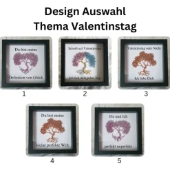 Mini Drahtbaum Geschenk/ Valentinstag / Personalisierter Bilderrahmen / Lebensbaum /Geschenkidee
