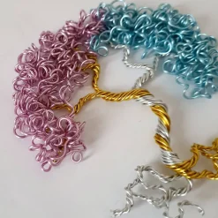 Mini Drahtbaum Geschenk zur Taufe / Taufbaum/ Personalisierter Bilderrahmen / Lebensbaum /Taufrahmen