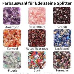 Mini Edelsteinbaum Geschenk zur Geburt / Personalisierter Bilderrahmen / Lebensbaum /Geburtsrahmen