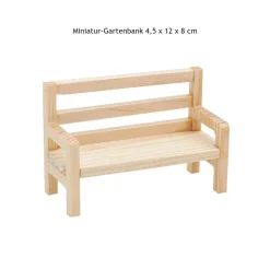 Mini Gartenbank | Zubehör Wichtelwelt