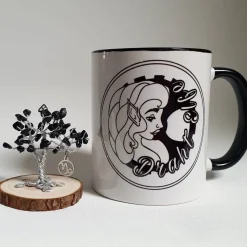 Mini Glücksbaum im Zeichen des Steinbock - Kleiner Drahtbaum mit Edelsteinen Splittern - Sternzeichenbaum