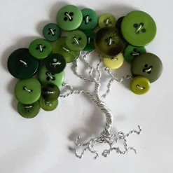 Mini Knopfbaum Geschenk / Valentinstag / Personalisierter Bilderrahmen / Lebensbaum/ Geschenkidee