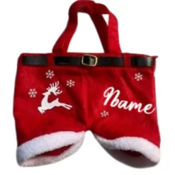 Mini Nikolaushose mit Namen Geschenketasche