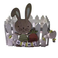 Mini Osterkorb Osternest Osterkiste mit Namen Junge oder Mädchen Tischdekoration