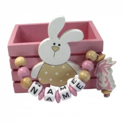 Mini Osterkorb Osternest Osterkiste mit Namen Junge Mädchen Ostern mit Farbwahl