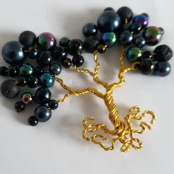 Mini Perlenbaum Geschenk zur Geburt / Personalisierter Bilderrahmen / Lebensbaum /Geburtsrahmen