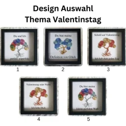 Mini Schneckenbaum Geschenk/ Valentinstag/ Personalisierter Bilderrahmen / Lebensbaum /Geschenkidee
