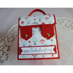 Mini Schulranzen, erster Schultag, zum Schulanfang, Mitgebsel, Einladung