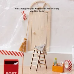 Miniatur Besen 14 cm | Zubehör Wichteltür | Wichtelwelt Minibesen