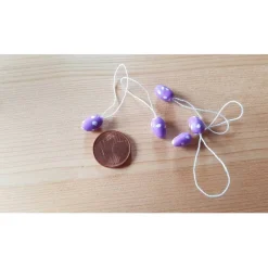 Miniatur Ostereier zum Hängen – handmodelliert für Puppenstube 1:12, Wichtel & Puppenhaus Deko