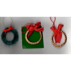 Miniatur Türkranz grün oder Natur – Deko & Basteln für Feengarten, Wichteltür & Puppenhaus