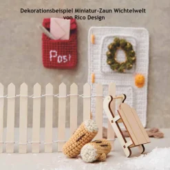 Miniatur-Zaun 25 x 8,5 cm Holzzaun mini