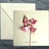 Minimalistische Glückwunschkarte mit Origami Windrädchen