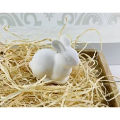 Minimalistische Osterhasen – Kleine Keraflott-Dekofiguren in Weiß