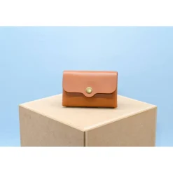 Minimalistische Portemonnaie für Damen. Leder Geldbeutel. Schlanke Brieftasche. Leder Etui. Geschenk für ihn.