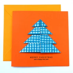 Minimalistische Weihnachtskarte - Weihnachtsbaum