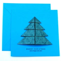 Minimalistische Weihnachtskarte - Weihnachtsbaum