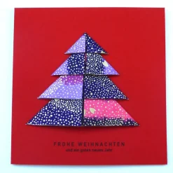 Minimalistische Weihnachtskarte - Weihnachtsbaum