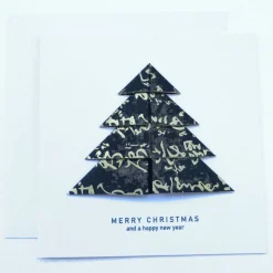 Minimalistische Weihnachtskarte - Weihnachtsbaum