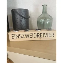 Minimalistischer Adventskranz aus Upcycling Holz – Nachhaltiges Design