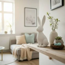 Minimalistischer Osterhase als Osterdekoidee