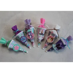 Mini-Schultüte „Motivauswahl für Mädchen", Geschenkverpackung