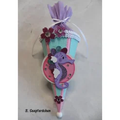 Mini-Schultüte „Motivauswahl für Mädchen", Geschenkverpackung