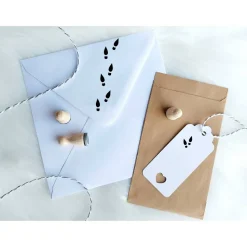 Ministempelset Elfenschuhe | 3 Stempel mit 12mm Durchmesser | Holzstempel Weihnachten / Advent