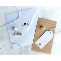 Ministempelset Ostereier gezeichnet | 3 Stempel mit 12mm Durchmesser | Holzstempel Frühling / Ostern