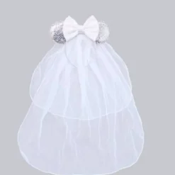 Minnie Maus Haarreif, Schleife, Maus Ohren, JGA, Geburtstag, Pailletten Ohren, Schleife, Junggesellenabschied