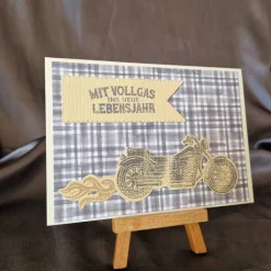 Mit Vollgas ins neue Lebensjahr - Geburtstagskarte - Motorrad