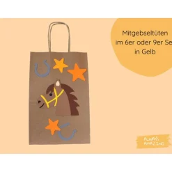 Mitgebseltüten Pferd Bastelset | Pferde basteln | Geschenktüten basteln | Pferde Kindergeburtstag | Pferdeparty
