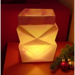 Mittelgroße Laterne Windlicht – Handgefertigt nach Waldorf Art für den Jahreszeitentisch